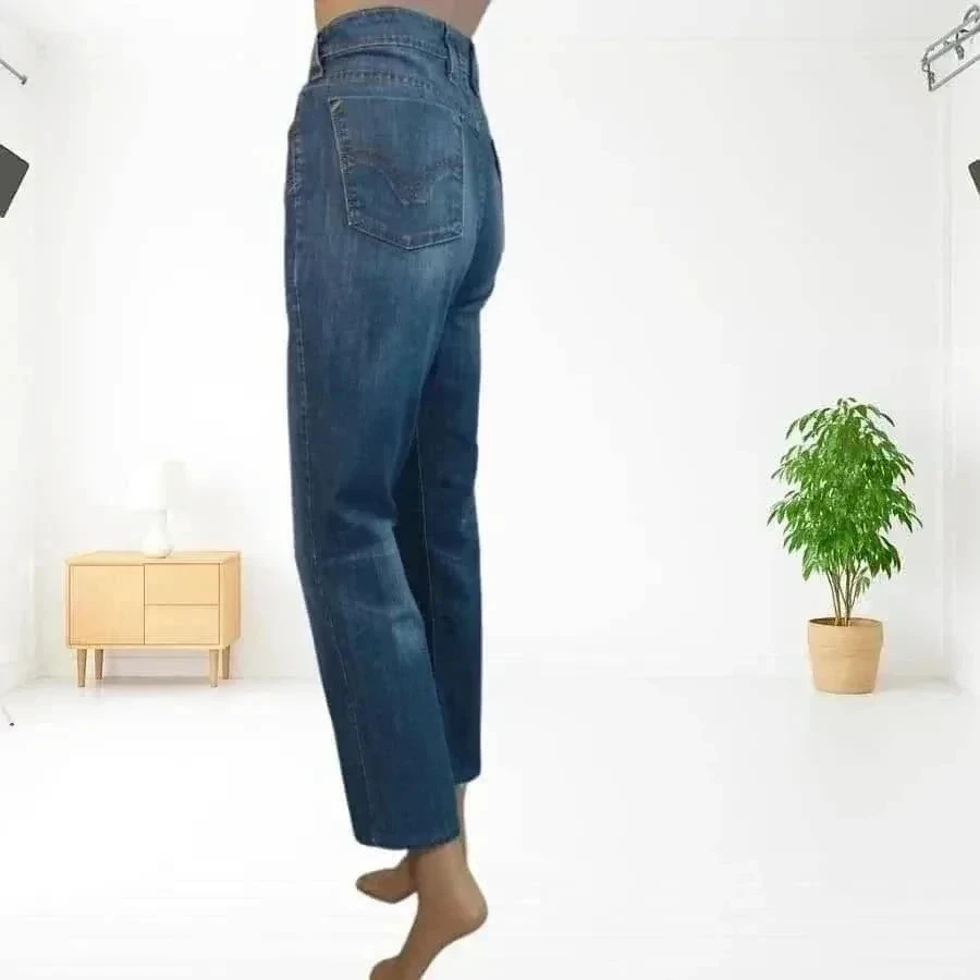 Levi's vintage y2k 627 straight fit - high waist - stretchy - vintage blue – photo 4